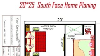 20X25 House Plan South Facing [upl. by Ahtrim466]