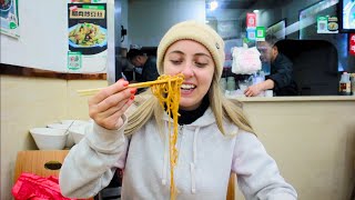 050 Wuhan Noodles Our Favourite Dish In China 🇨🇳 [upl. by Nisen]