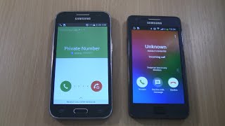 Double Via Fake call at the Same Time LG Q7 on Samsung Galaxy S II Plus amp Core Prime incoming call [upl. by Aroled]