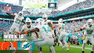 Cleveland Browns vs Miami Dolphins  2022 Week 10 Game Highlights [upl. by Tippets929]