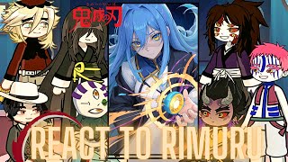 Upper moons react to rimuru tempest  akaza  Demon Slayer  Giyuu  Slime  hashira  Gacha life 2 [upl. by Suter]