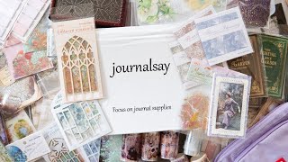 JournalSay Stationery Haul  150 USD  Storage Stickers Washi amp More [upl. by Anillek510]