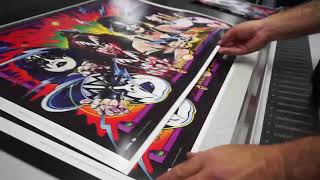 Printing KISS UNMASKED posters for Universal Music Group [upl. by Navak]