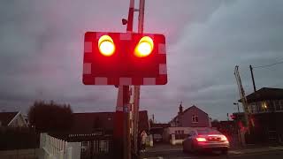 Puxton amp Worle Level Crossing in Somerset 30102024 [upl. by Adikram]