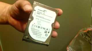 Seagate Momentus Thin 25quot 7mm 500GB hard drive netbook [upl. by Niawd]