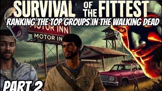 Survival of the Fittest Ranking the Top Groups in The Walking Dead Telltale Part 2 [upl. by Eicram431]