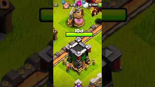 Archer tower completes upgradeclashofclans shorts coc youtubeshorts keepclashing supercell [upl. by Leeke]