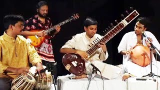 Fusion Music  Flute Sitar Guitar Ghatam amp Tabla [upl. by Anola]