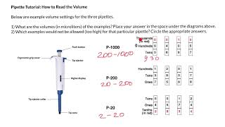 Micropipette tutorial How to set and read the volume [upl. by Anhsirk527]