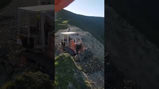 Hitachi DX195L Bulldozer cutting papa rock [upl. by Nalepka]