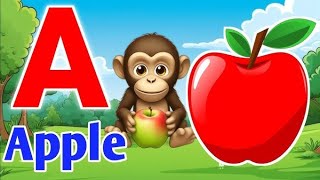 ABC Song  A for Apple 🍎 B for Ball 🏀  abcd rhymes  baby song  abcd kidssong [upl. by Azer]