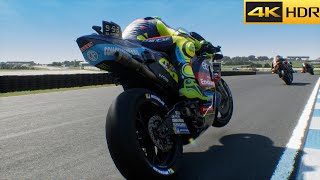 MotoGP 24  Valentino Rossi Returns To Ducati VR46 12 100 Race Australian 4K60 [upl. by Medorra]