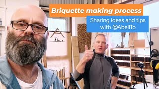 Briquette making process  Sharing method and tips with AbellTo woodwork briquettes [upl. by Theodora22]