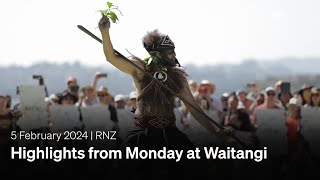 Highlights from Monday at Waitangi  05 February 2024  RNZ [upl. by Nihi756]