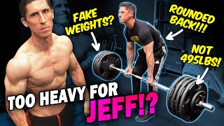 Jeff Cavaliere  AthleanX  NO APOLOGY… JUST TERRIBLE DEADLIFT FORM WITH “REAL” WEIGHTS [upl. by Cornel373]