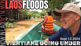 FLOODING IN LAOS  Parts of the Lao Capital Vientiane are Underwater [upl. by Merola]