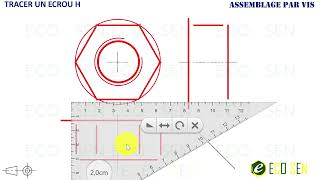 comment tracer un écrou H [upl. by Akiras]