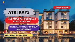 Atri Rays  ☎918861432056  3 BHK Flat For Sale in Narendrapur Kolkata flatsforsale [upl. by Acinot]