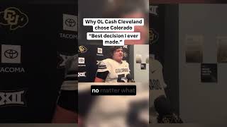 Cash Cleveland explainswhy Colorado amp CoachPrime deionsanders collegefootball coloradofootball [upl. by Nador186]