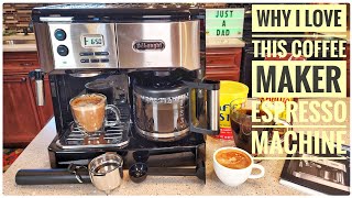 REVIEW De Longhi BCO430BM All In One Combination Coffee Maker amp Espresso Machine Cappuccino Latte [upl. by Lowson]