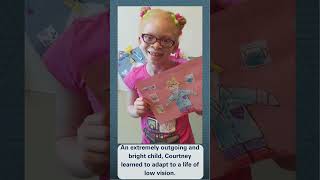 How Low Vision Rehabilitation Helps Courtney Succeed In Life shorts lowvision Nystagmus Eyes [upl. by Akira856]