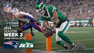 New England Patriots vs New York Jets Game Highlights  NFL 2024 Season Week 3 [upl. by Napier288]