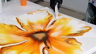 EXTRAORDINARY Abstract Acrylic Pour Paintings  Dutch Pour Bloom [upl. by Henden]