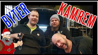 Byter kamrem amp vattenpump Volvo V70 D3  2011 [upl. by Lore]