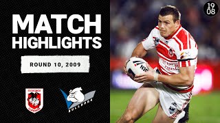 St George Illawarra Dragons v Canterbury Bulldogs  Round 10 2009  Classic Match Highlights  NRL [upl. by Nyrhtakyram]