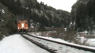 Colorado Ski Train approaching Moffat Tunnel from Denver CO [upl. by Justus]