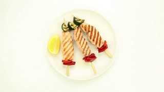 Tassal Salmon amp Veggie Kebabs Recipe [upl. by Naitsabas243]