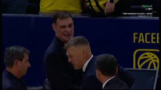 Sarunas Jasikevicius vs Giorgios Bartzokas Heated moments 2024 Oct 4 [upl. by Siuluj300]