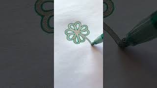 Fourleaf clover simple drawing  Ding Please check for today’s luck  draw  learn to draw tog [upl. by Grider]