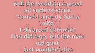 Horrible Histories George IV Couldnt Stand My Wife Lyrics [upl. by Ahsilat]