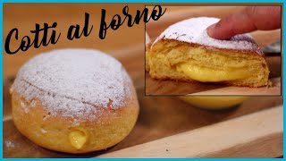 BOMBOLONI AL FORNO Sofficissimi ripieni di Crema Pasticcera [upl. by Adnesor316]