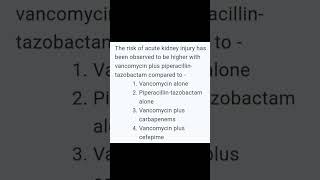 Avoid vancomycin  piperacillintazobactam icu antibiotics sepsis criticalcaremedicine aki [upl. by Dayle]