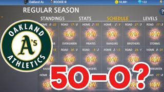 Can the Oakland A’s go undefeated Baseball 9 [upl. by Warrick]