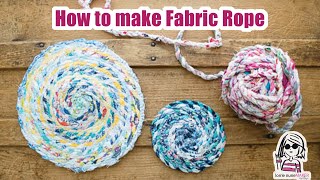 How to make Fabric Twine  Rope [upl. by Euqinay671]