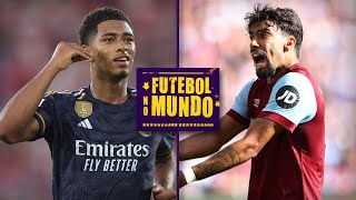 Futebol no Mundo 261 Bellinghammania caso Paquetá e show dos artilheiros na Itália [upl. by Nibuz]