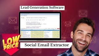 Bulk Social Email Extractor Software  Lead Generation Tools [upl. by Beckie]