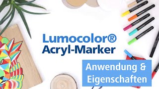 Lumocolor Paint Marker  Anwendung amp Eigenschaften  STAEDTLER [upl. by Baer]