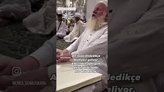 Kabe’de gözleri görmeyen kabartmalı Kuran okuyan hacım 🥹 umre mekke medine [upl. by Asiul]