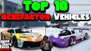 Top 10 Benefactor Vehicles in GTA Online [upl. by Notxed]