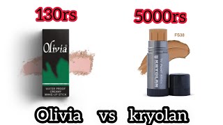 kryolan vs olivia TV paint stick foundation [upl. by Assirak]