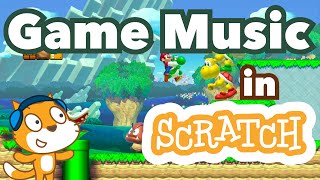 How to Make a Game in Scratch with Background Music  Tutorial [upl. by Neerahs411]