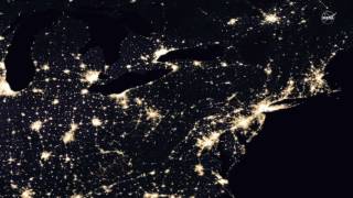 Lights of Human Activity Shine in NASAs Image of Earth at Night [upl. by Dearr]