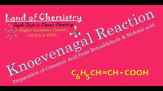 Knoevenagal Reaction Benzaldehyde  Malonic Acid  Cinnamic Acid  Organic Chemistry  Class12 [upl. by Marylee]