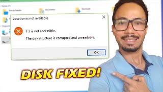 The Disk Structure is Corrupted and Unreadable NEW SOLUTION [upl. by Nowahs]