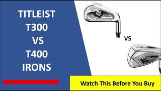 ✅ Titleist T300 Vs T400 Irons Review 2023  Must Watch [upl. by Riffle734]