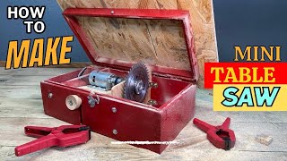 Homemade Mini Table Saw from an Old Box [upl. by Habeh240]